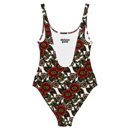 Summer Flowers One-Piece Swimsuit