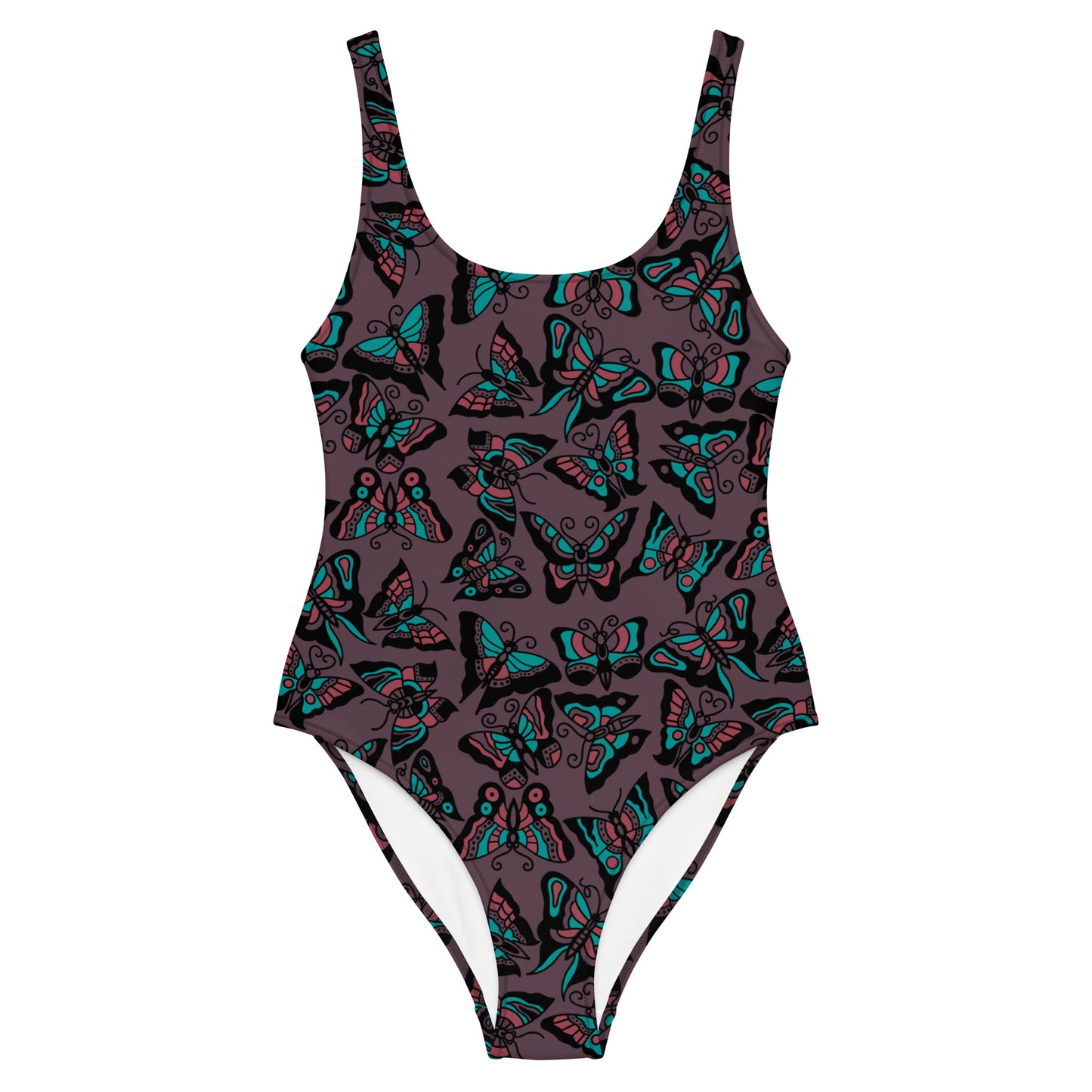 Butterfly One-Piece Swimsuit (Purple Edition)