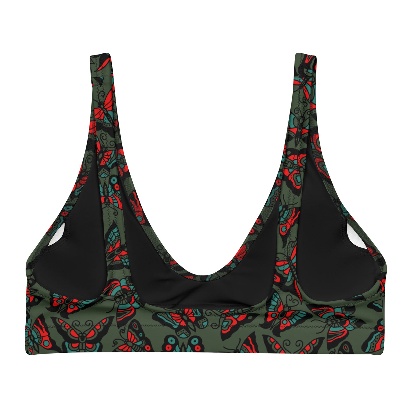 Butterfly Padded Bikini Top (green edition)