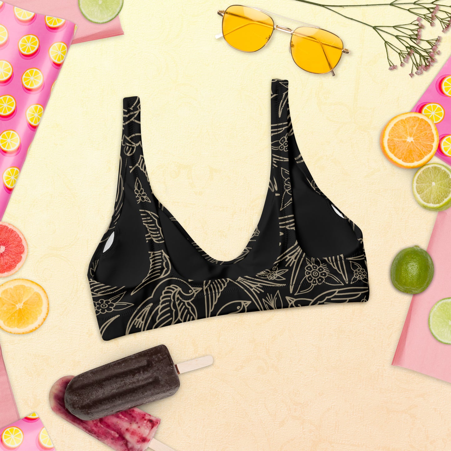 Free Bird Recycled padded bikini top