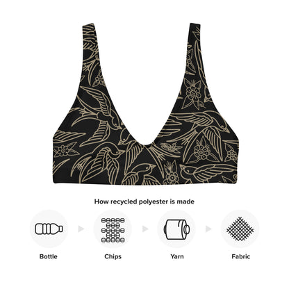 Free Bird Recycled padded bikini top