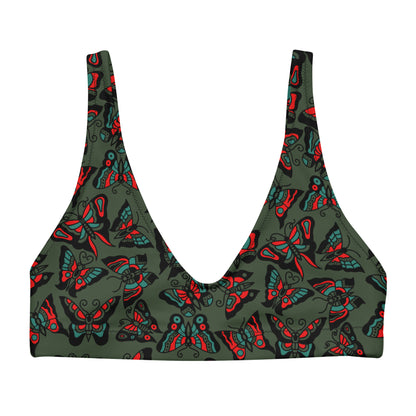 Butterfly Padded Bikini Top (green edition)