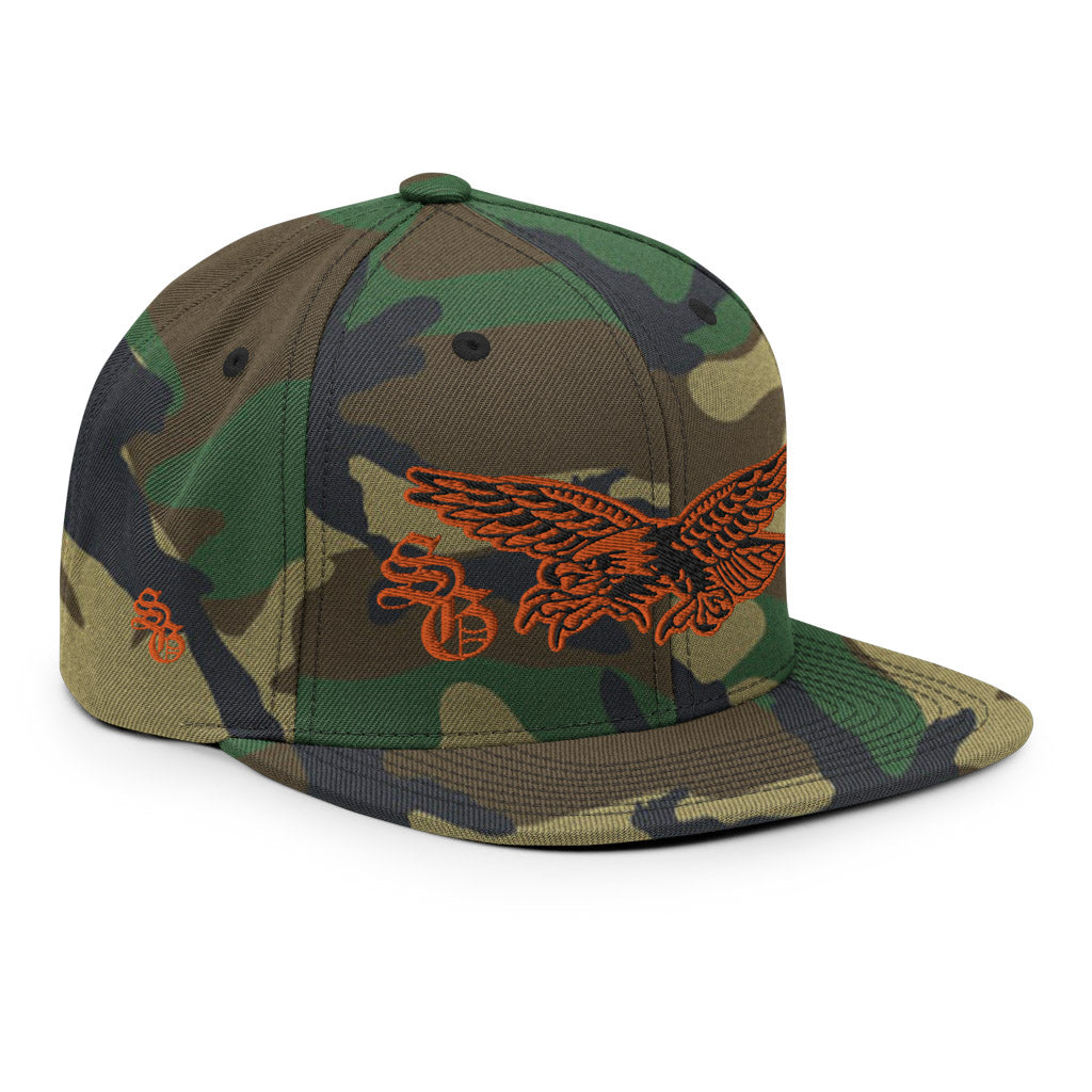 Camo Eagle Snapback Hat