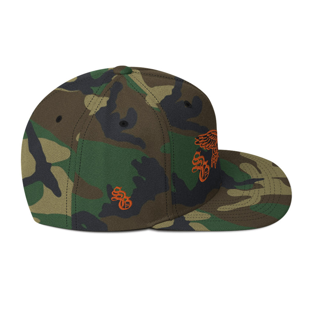 Camo Eagle Snapback Hat