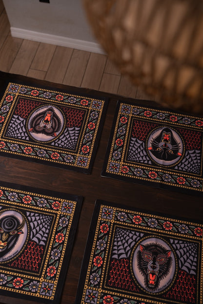 Animal Heads Placemat Set