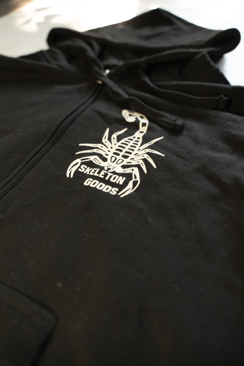 Scorpion Unisex fleece zip up hoodie