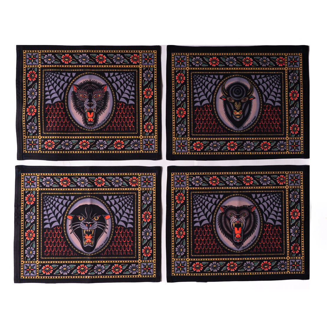 Animal Heads Placemat Set