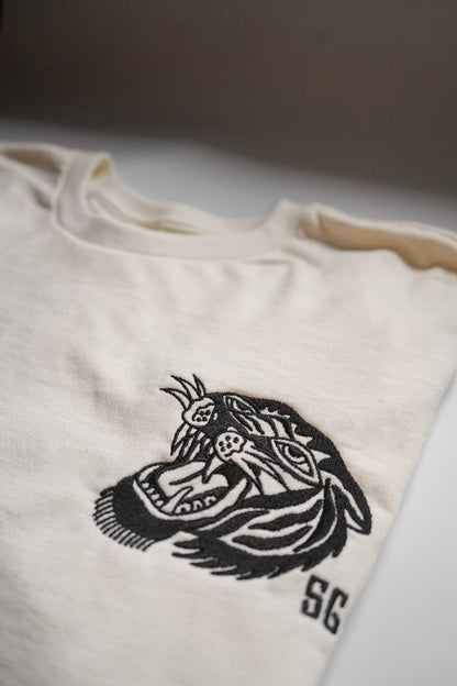 Tiger Embroidered Unisex Eco Tee