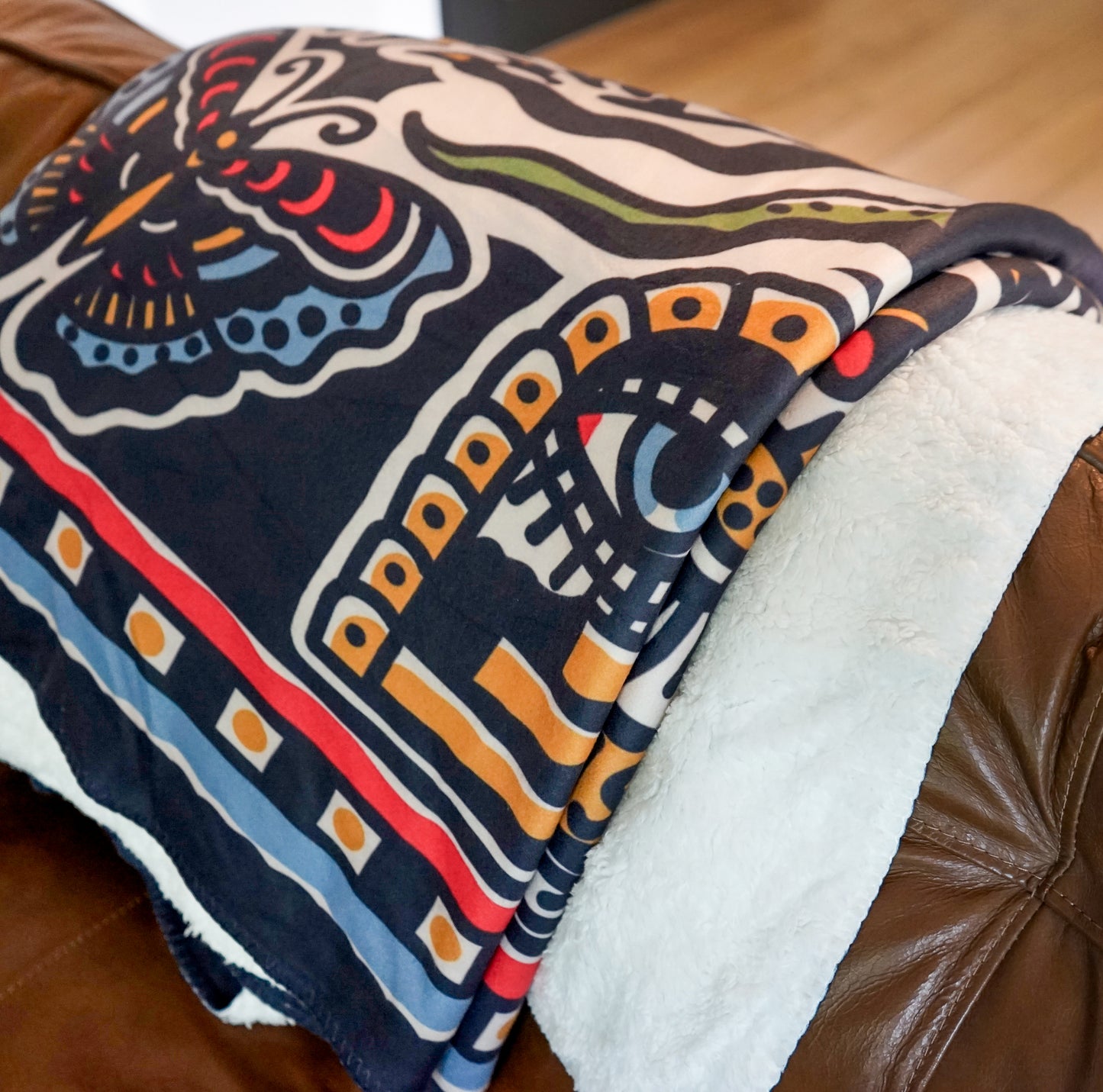 Pick 'Em & Stick 'Em Sherpa Fleece Blanket