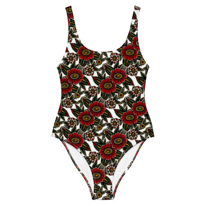 Summer Flowers One-Piece Swimsuit