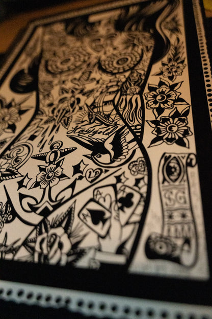 The Tattooed Lady Print