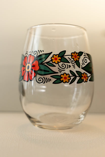 Blossom Stemless wine glass