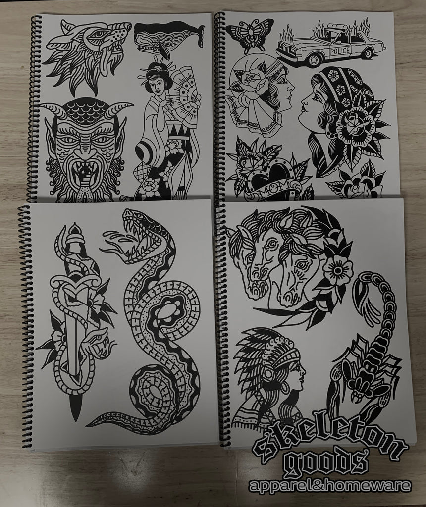 Tattoo Sketckbook: Tattoo Artist Sketchbook With Prompts For